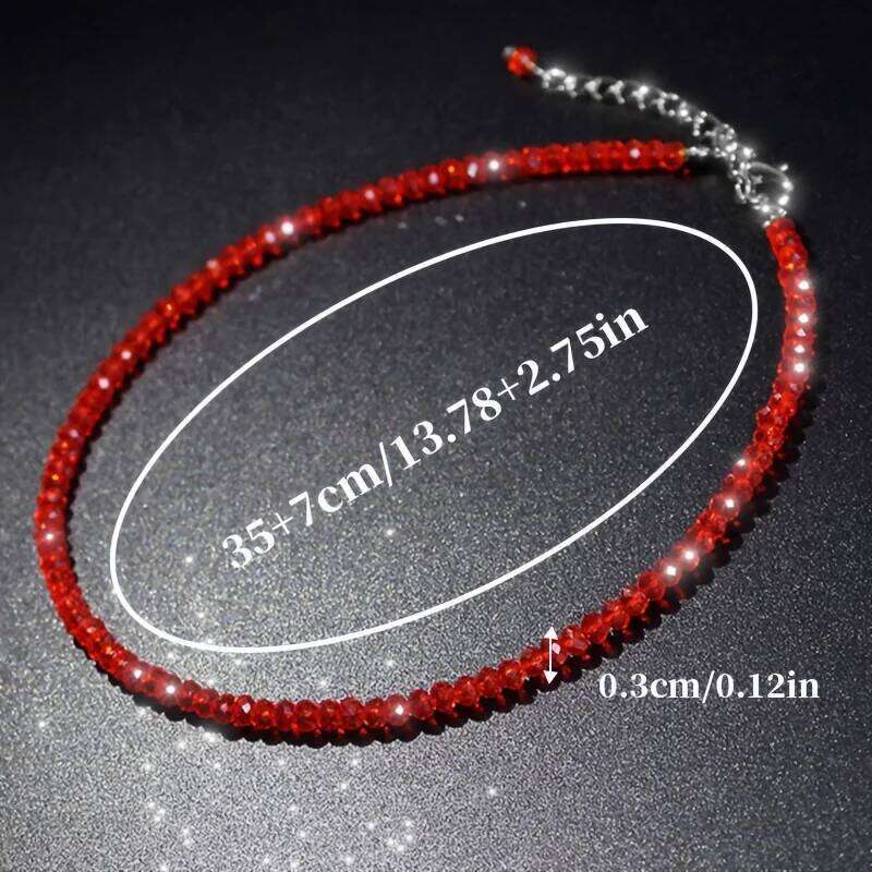 Sparkling Classic Noble Multi-color Artificial Crystal Necklace Neck Jewelry For Birthday Valentine's Day rs Gifts H260312