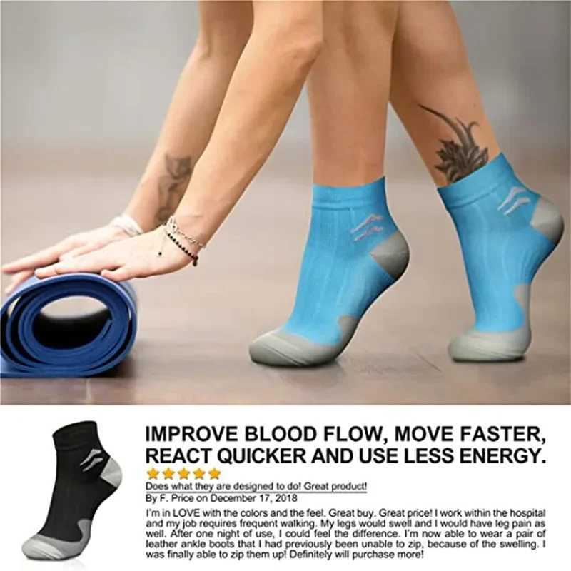 Compression Socks for Men Plantar Fasciitis Heel Spurs Pain Outdoor Sports Trail Running Cycling Ankle Socks Breathable Socks D260313