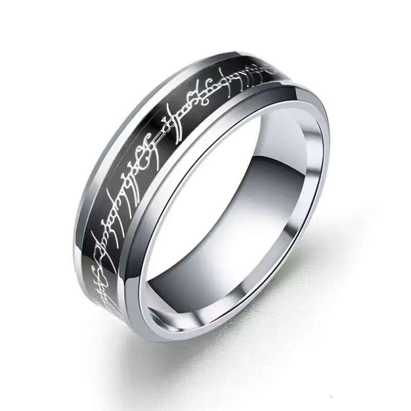 8MM Size 6 -13 Gold Plating Ring Band Wedding Engagement Cocktail Husband Father Gifts H260312
