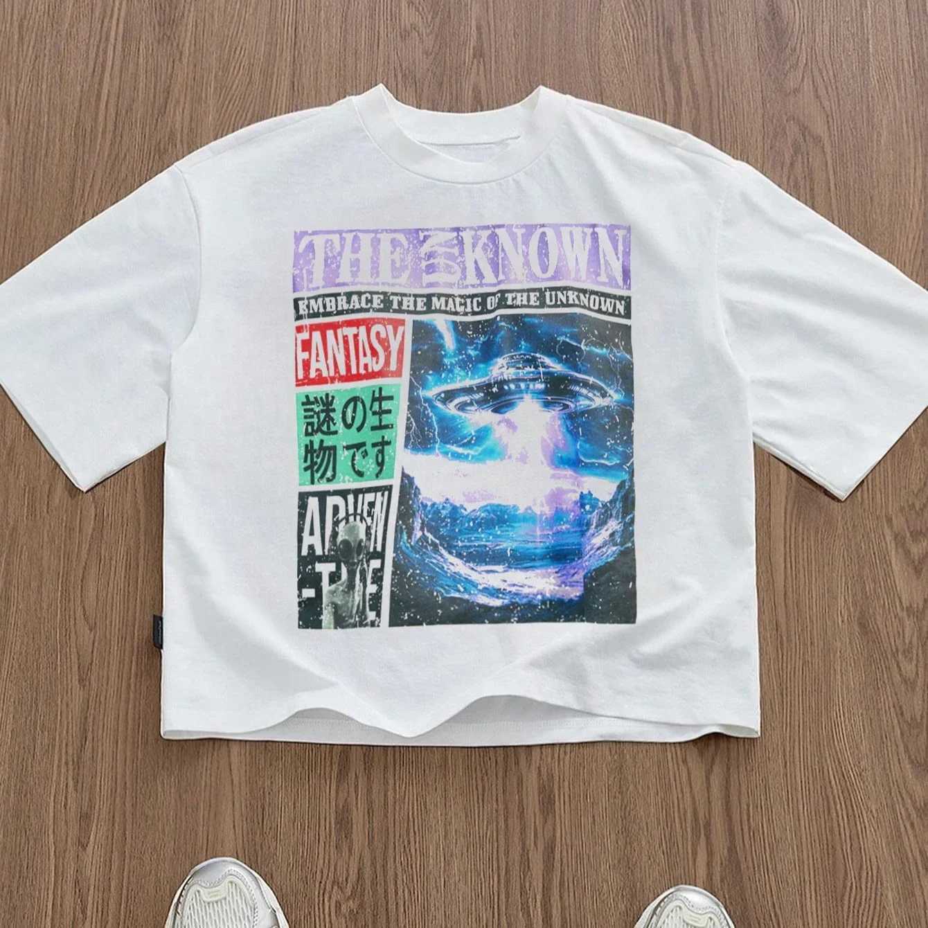 Y2k Top Oversized T-shirt Harajuku Goth Street Retro Men Hip Hop Women T-shirt Summer American Alphabet Print Graphic T-shirt D260313