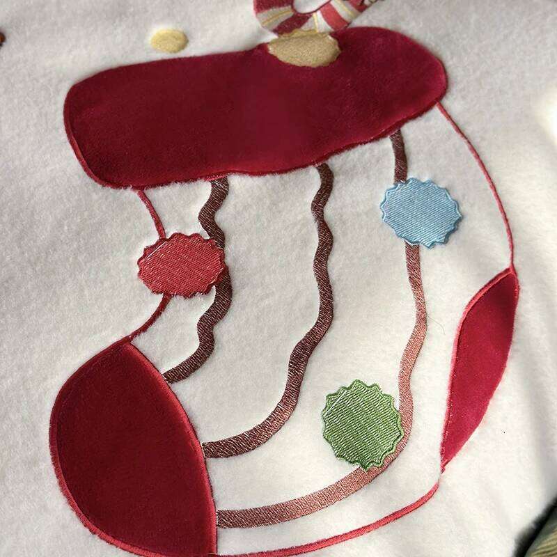 3/4Pcs Cute Santa Claus Embroidery Winter Warm Milk Velvet Bedding Set Single Duvet Cover Bed Sheet Pillowcases Christmas Gifts H260312 - view 7