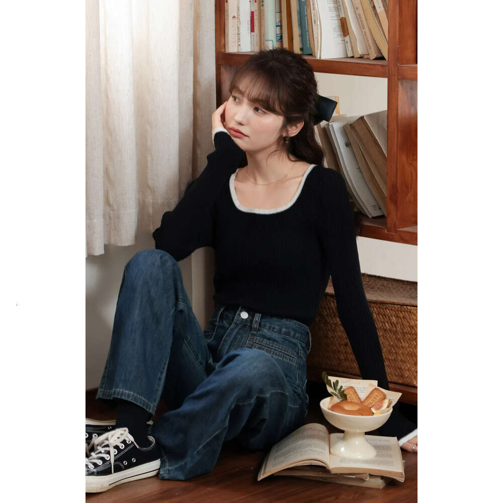 AlXNAN Women's Vintage Denim Blue High Waist Baggy Jeans 2025 Spring New Casual Loose Wide Leg Long Pants Ladies LXN320106 Z260313