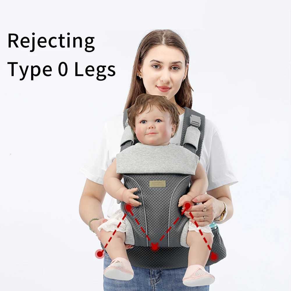 Breathable Baby Carrier Strong Airflow Suitable for Infants 0-36 Months with Weight Capacity up to 45 Pounds X260313