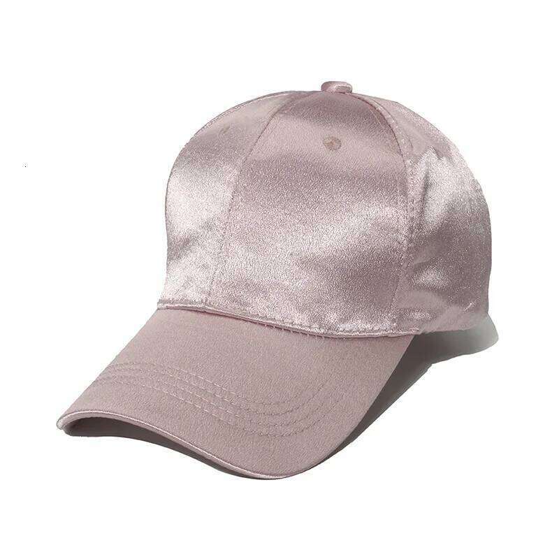 Women's Summer Solid Baseball Cap Sun Protection Silk Satin Cool Visor Snapaback Hats Female Casual Outdoor Caps Z260314