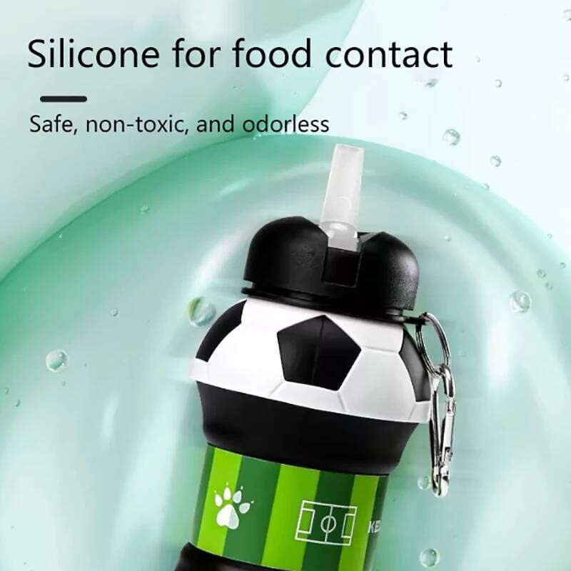 Foldable Cups Mug Outdoor Sports Football Baseball Tennis Golf School Leakproof Portable Kids Water Bottle Z260314