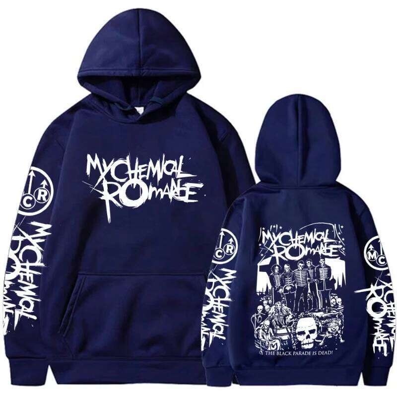 My Chemical Romance Rock Band Hoodies Black Parade Punk Emo Hooded Sweatshirts Men Women Fashion Vintage Gothic Hip Hop Pullover Z260314