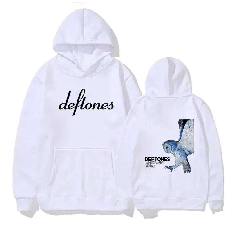 Deftones Autumn Winter Casual Loose O-Neck Long Sleeve Hoodie Men Women Fashionable Warm Sweatshirts Unisex Z260314
