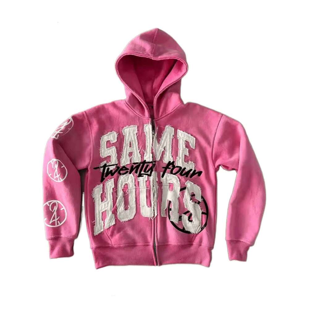 Y2k Hoodie Graphic Zip Up Hoodies Hip Hop Streetwear Aesthetic Sweatshirts Oversized Vintage Outfit Z260315