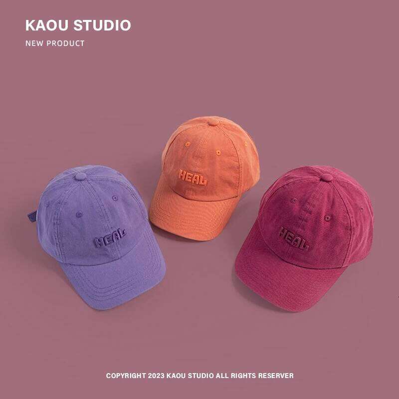 INS Embroidered Baseball Korean Style Spring and Autumn All-Match Peaked Cap Face-Looking Small Trendy Men's Hat Z260314