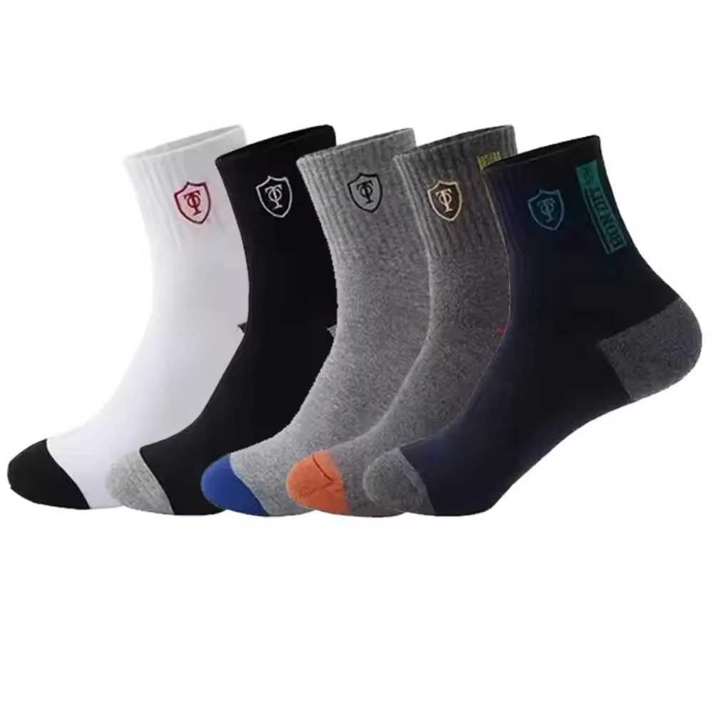 10 Pairs Breathable Cotton Sports Stockings Men Bamboo Fiber Autumn and Winter Men Socks Sweat Absorption Deodorant Business Sox D260313