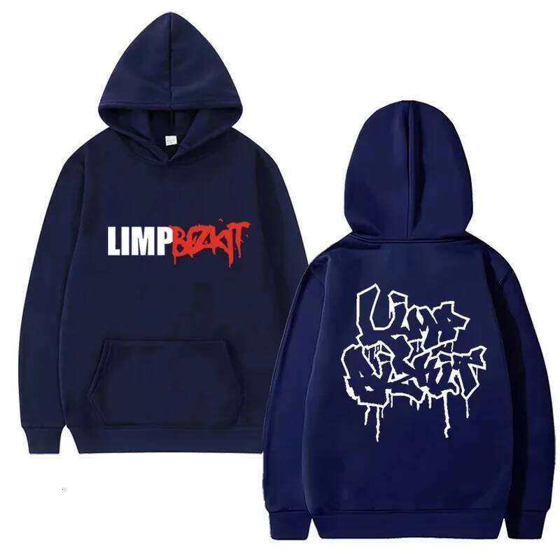 Best Known Limp Bizkit Bill Fashion Retro Sporty Casual Wear Men's/Women's Fleece Long Sleeve Hooded Sweatshirts Z260315