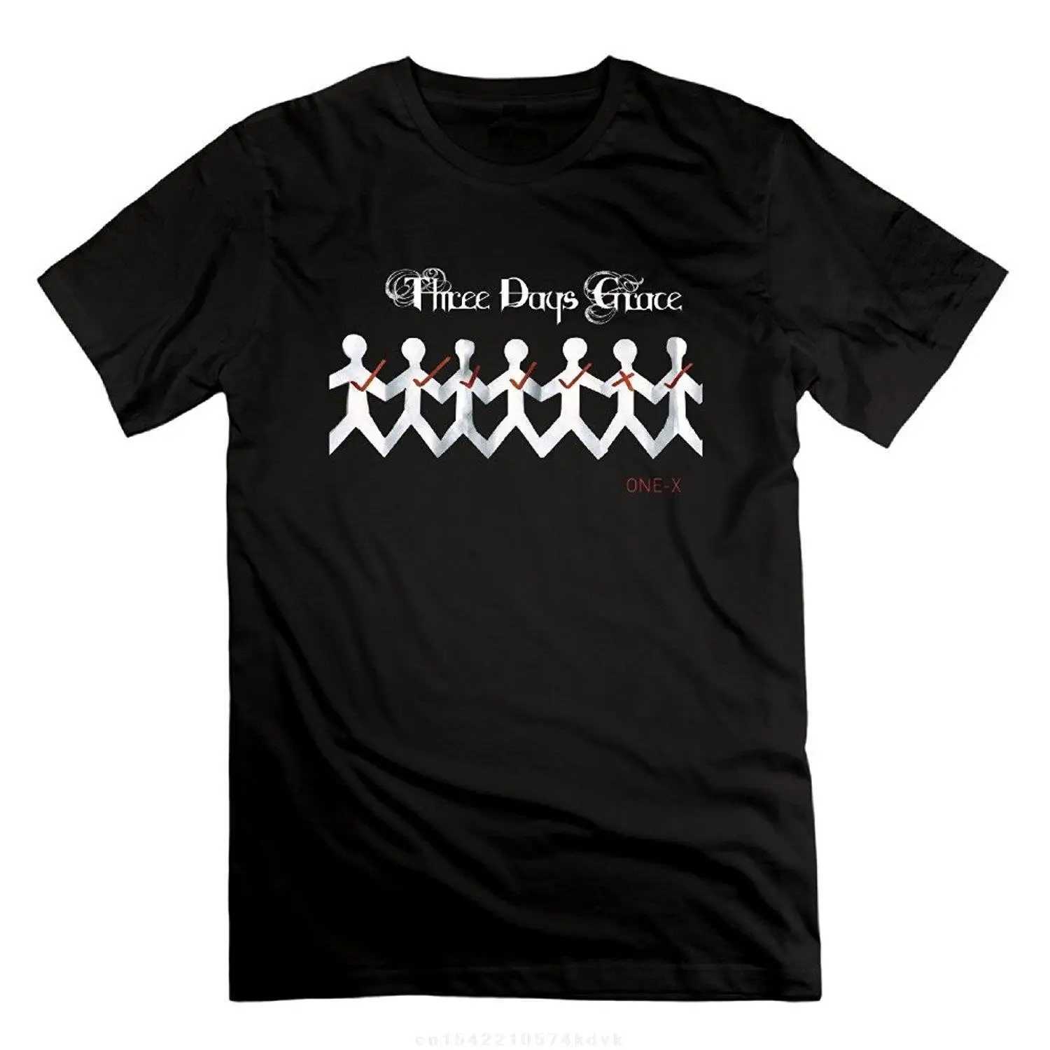 Men Summer T Shirt Three Days Grace Album Fashion Cotton Crew T Shirt Mens Casual T Shirt D260313