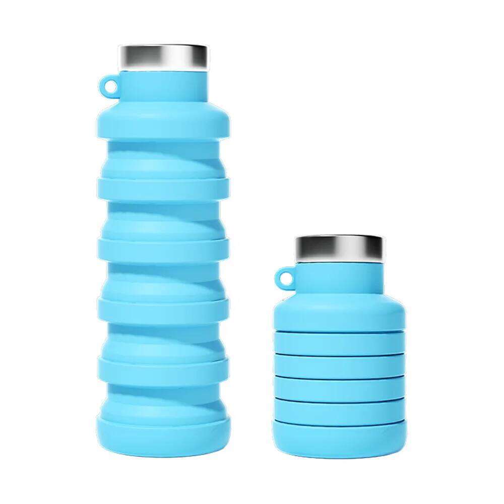 Silicone Water Large Capacity Outdoor Travel Portable Sports Kettle High Temperature Food Grade Creative Folding Cup Z260313