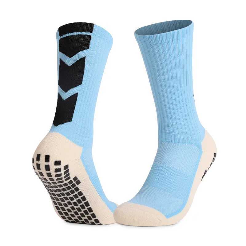 Versatile Daily Football Socks Mid Calf Arrow Style Sweat Absorbent Deodorant Non Slip Silicone Socks D260313