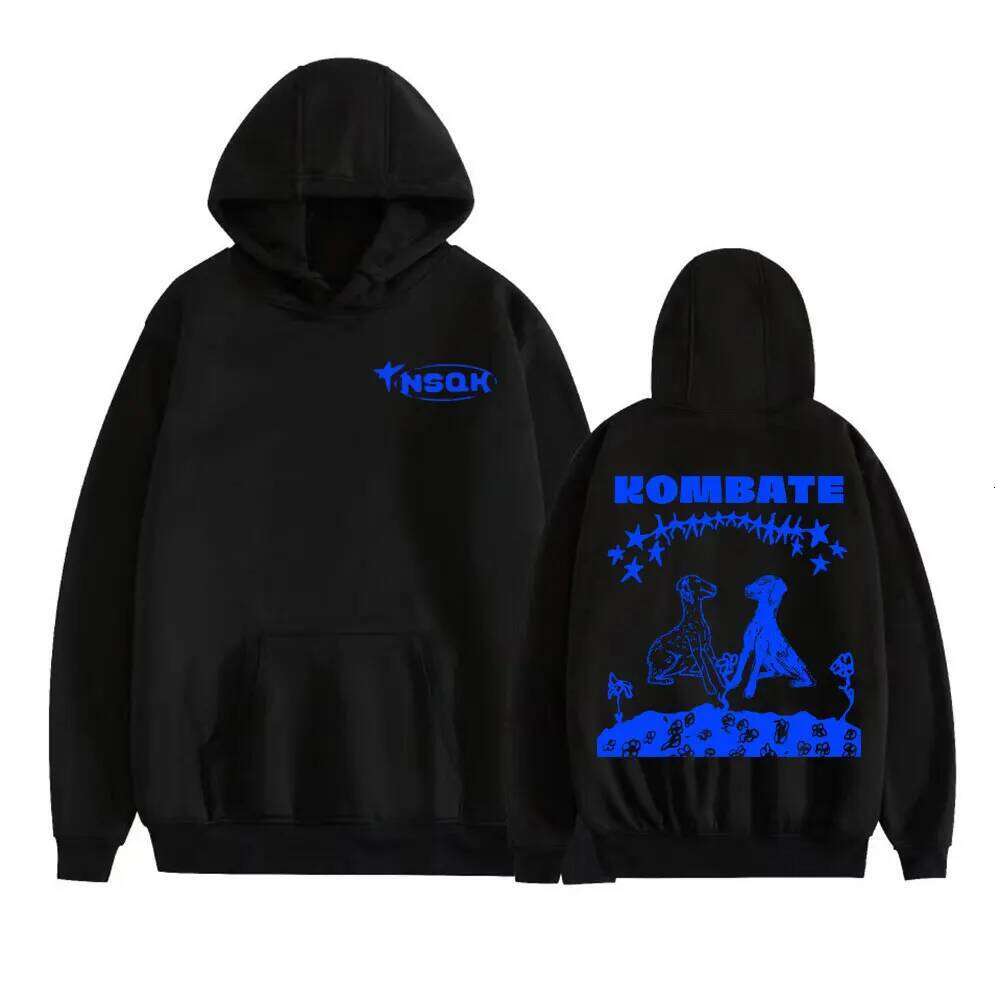 Rapper Nsqk Kombate Album Merch Hoodies Men Clothing Fashion Gothic High Street Sweatshirts Fleece Comfort Long Sleeve Pullovers Z260315