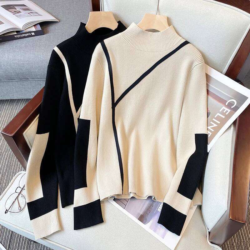 Turtleneck Winter Clothes 2025 Merino Kintting Cotton Cashmere Sweater Women Pullover Fall Female Pull Femme Z260313