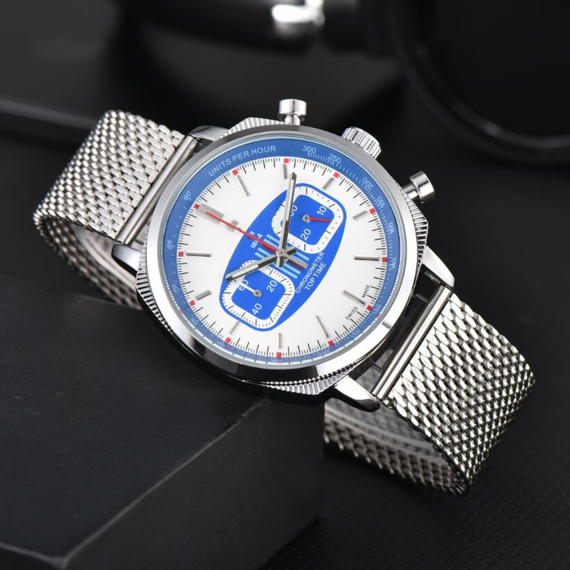 Designer men lady Breit lngg Wristwatches Classics TOP TIME 1884 CHRONOGRAPH watches Multifunctional Quartz WATCH stainless steel Montres-bracelets Uhren Clock