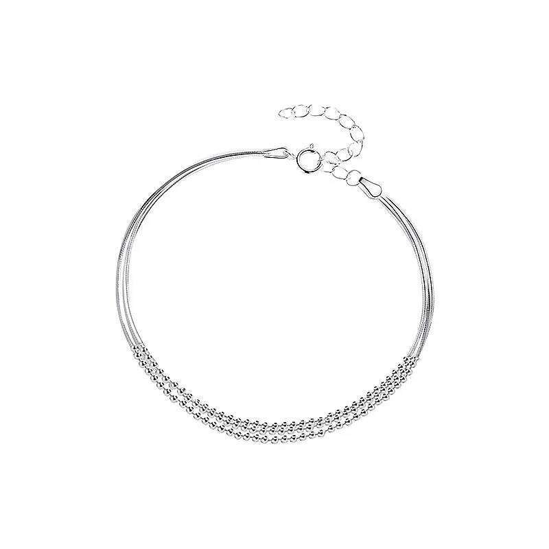 New 925 Sterling Silver Multi-layer Simple Personality Charming Woman Bracelet Party Gift for Friends Exquisite Jewelry Z260313