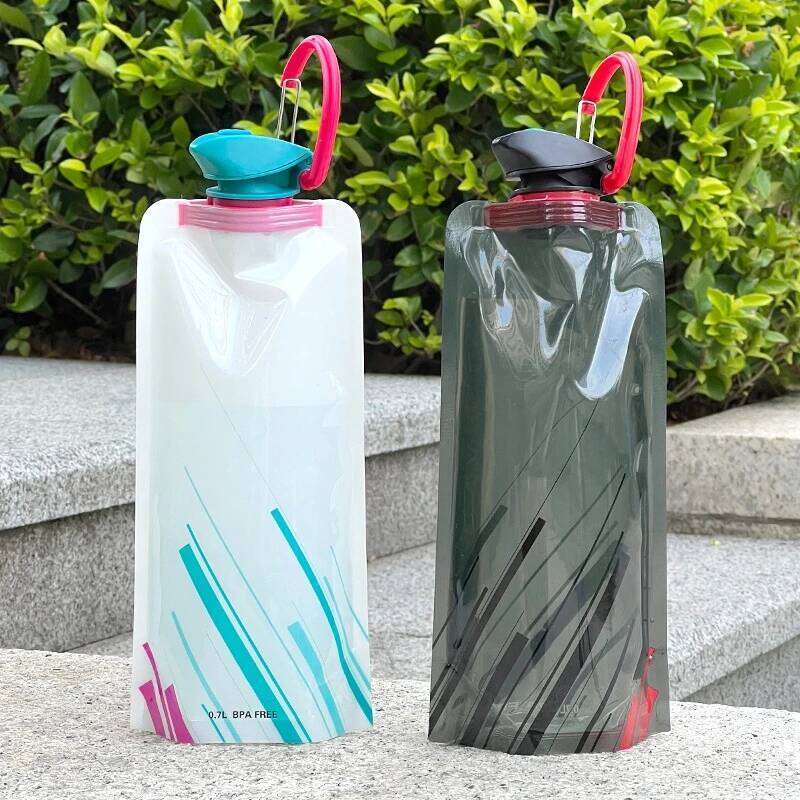 Folding Silicone Cup Portable Sports Water Bag Bottle Foldable Cups Multi-purpose Outdoor Camping Travel Business Trip Use Z260314