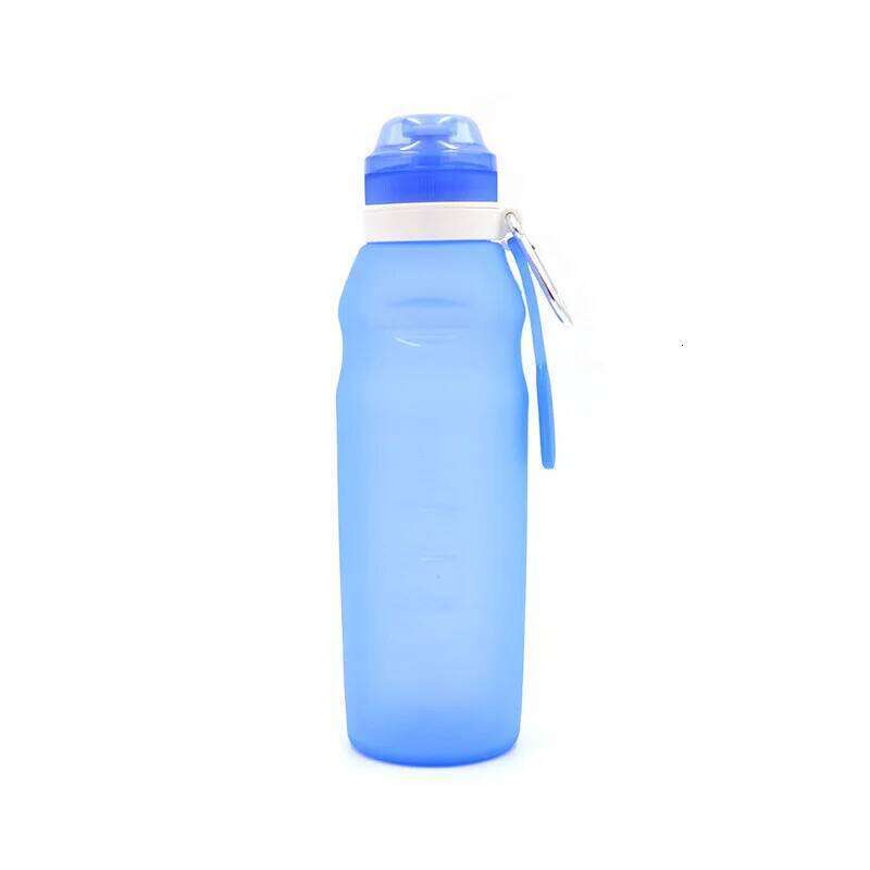 600ml Silicone Folding Drink Water Bottle Portable Cup Travel Outdoor Sport Bottles Bike Cycling Accessories Z260314