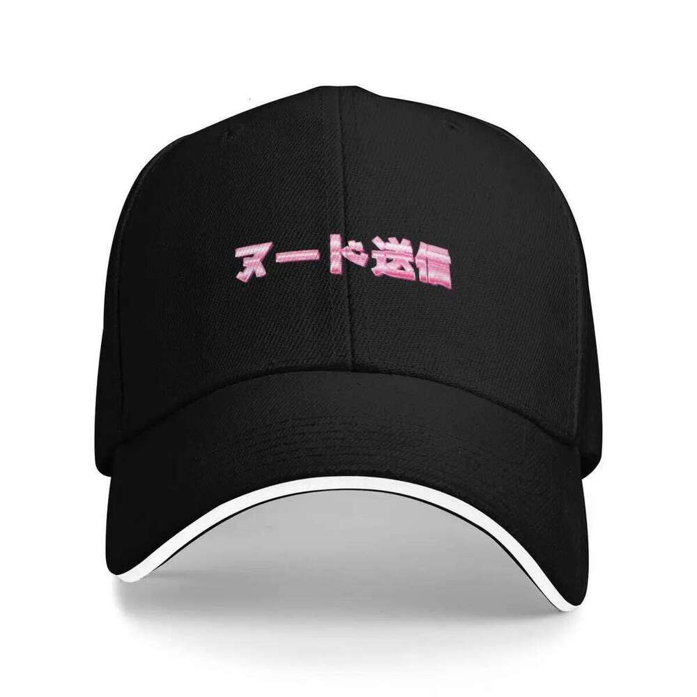 SEND NUDES JAPANESE - PINK CHROME black Baseball Cap men's big size hat party Hat Women's Golf Clothing Men's Z260313