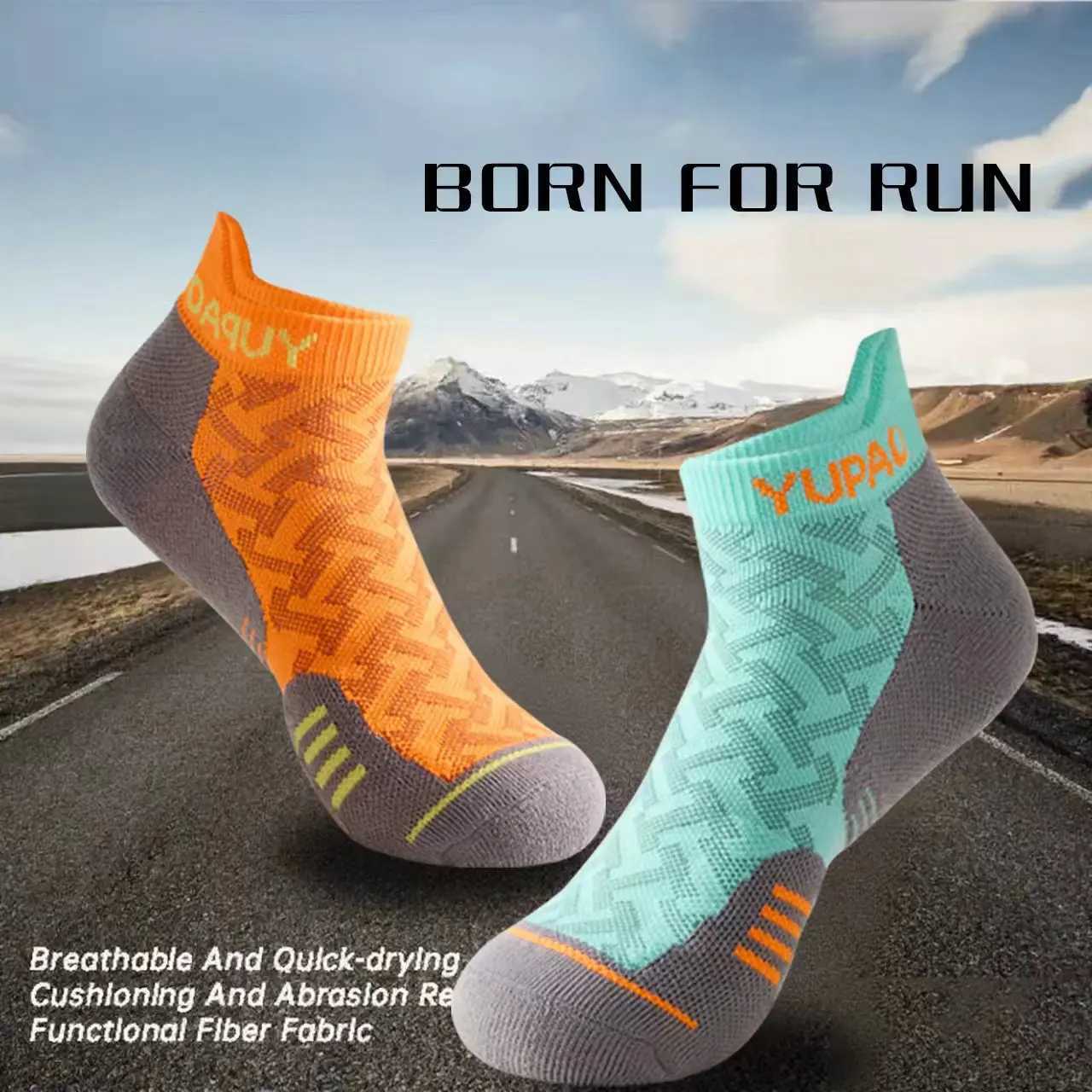 1/3Pairs Professional Marathon Running Sock Outdoor Sports Fitness Thickened Cushioned Short Tube Low Cut Boat Ankle Socks D260313