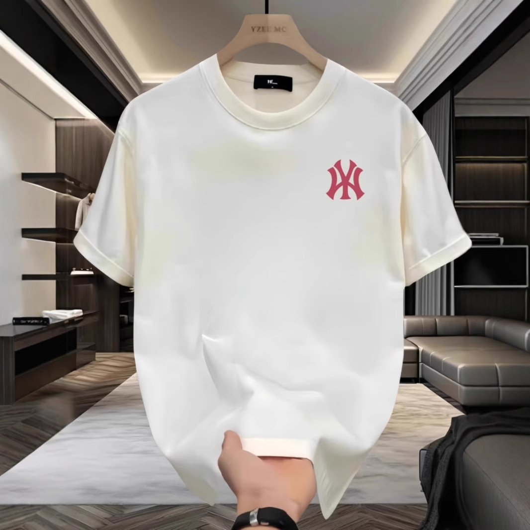 Designer Shirt Elegance High-end Round Neck Hipster Fast Delivery Daily Wear Top Mens Clothes Refreshing Cotton Comfortable Fabric