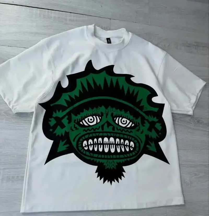 Men Clothing Unisex Y2k Harajuku Streetwear Men Fashion New Cartoon Print Design Shirt Retro Hip Hop Trend Oversized T-Shirt Y2k D260313