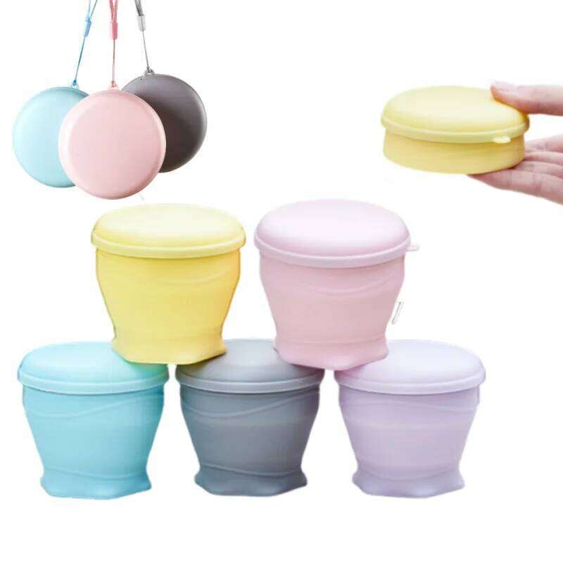 Foldable Water 180ml for Travel and Business Trip Portable Silicone Camping Mug Food Grade Outdoor Drinking Cup Z260314
