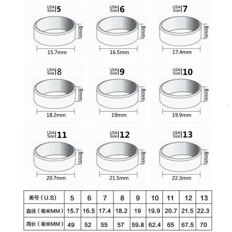 316L Stainless Steel Square Signet For Men Male Finger Jewelry Accessories Antioxidant Anti-stress Ring H260312