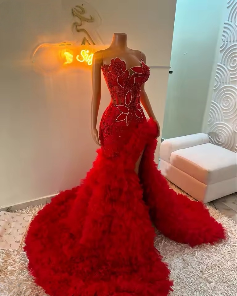 2026 Formal Women's Nighttime Attire: Stylish 2K26 Mermaid Prom/Dancewear Dresses Featuring Intricate Flowers and Sequins Gowns