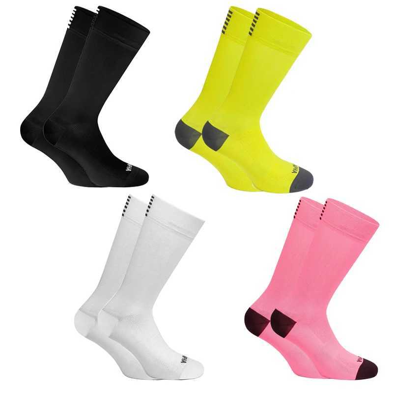 4 Pairs Cycling Socks Men Road Bicycle Socks High Quality Professional Competition Sport Riding Soccer Mesh Breathable Bike Sock D260313
