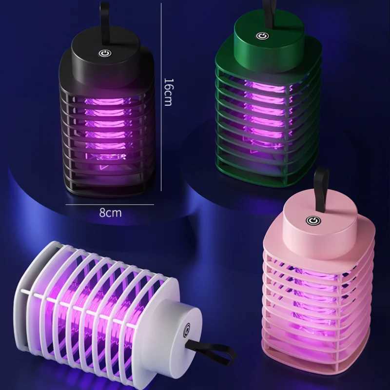 New Mosquito Killer Lamp USB Rechargeable Portable Electric Fly Trap Insectkiller Lamp Outdoor Secure Mute Anti Mosquito Lamp H260313