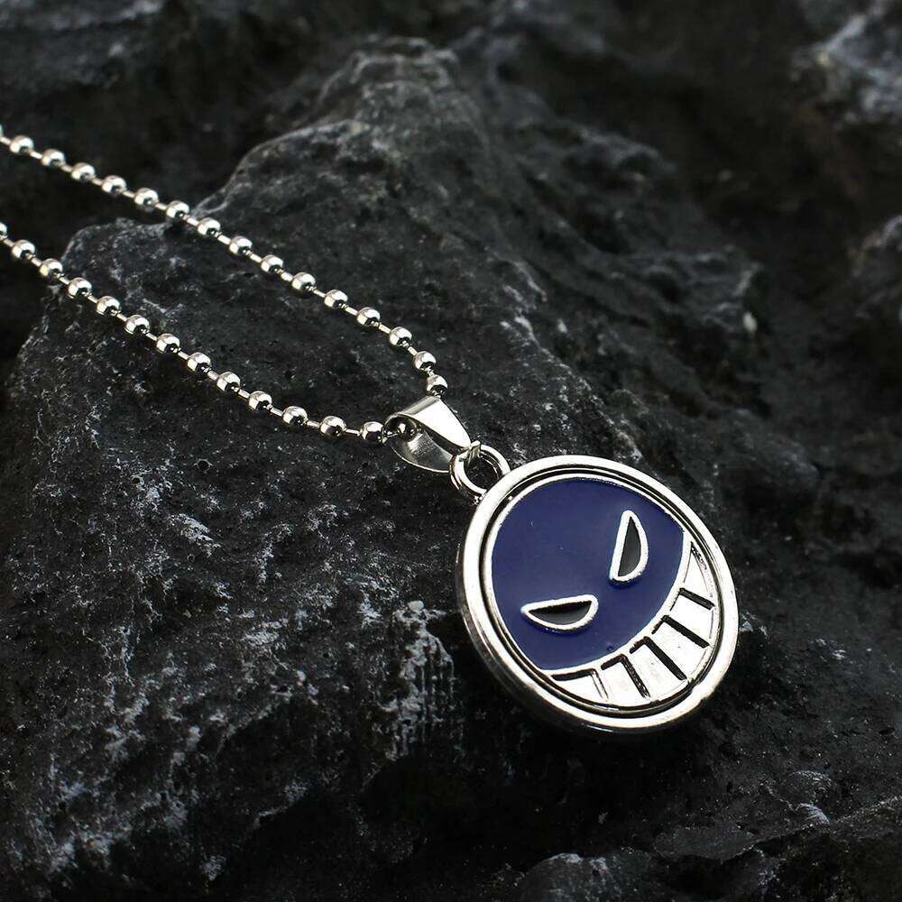 Ace Necklace for Women Men Anime Metal Necklaces Jewelry Rotating Pendant Chains Choker Collares Charm Gift H260312