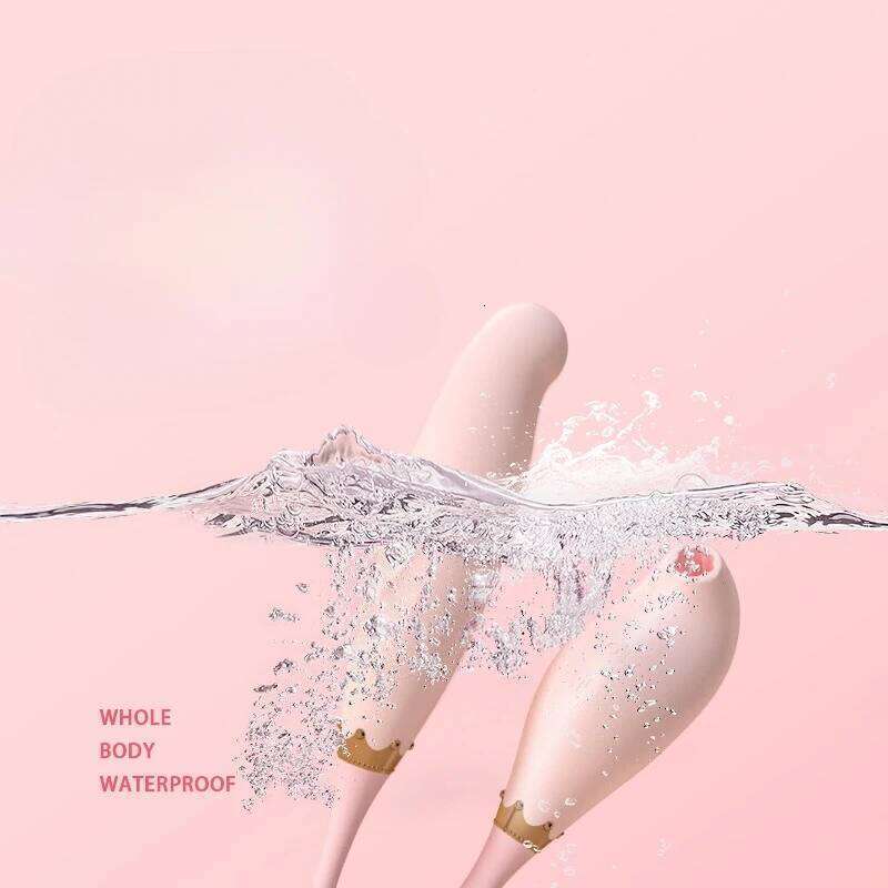 Leten Masturbation G Spot Electric Meow Queen Scepter Sucking Vibrator Water Proof Two Headed Jumping Egg 360Bending Silicone 26H0313