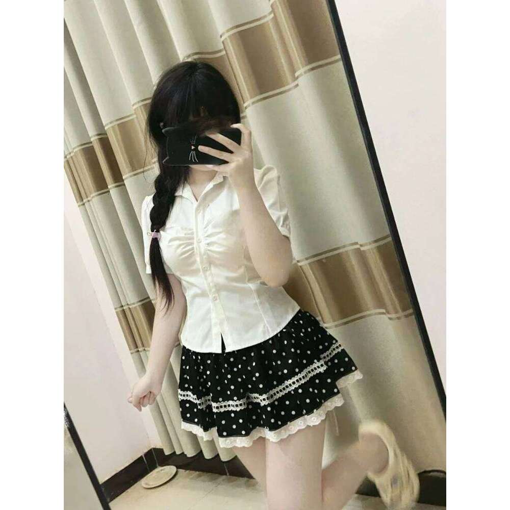 Gothic Vintage Black Y2k Mini Patchwork Fashion Lace Spicy Girls Subculture Sweet Kawaii Skirt Woman Design Chic Z260314