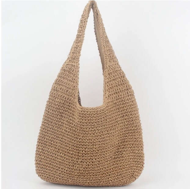 Straw For Women New Summer Versatile Casual Shoulder Forest Style Handwoven Large Capacity Beach Bag