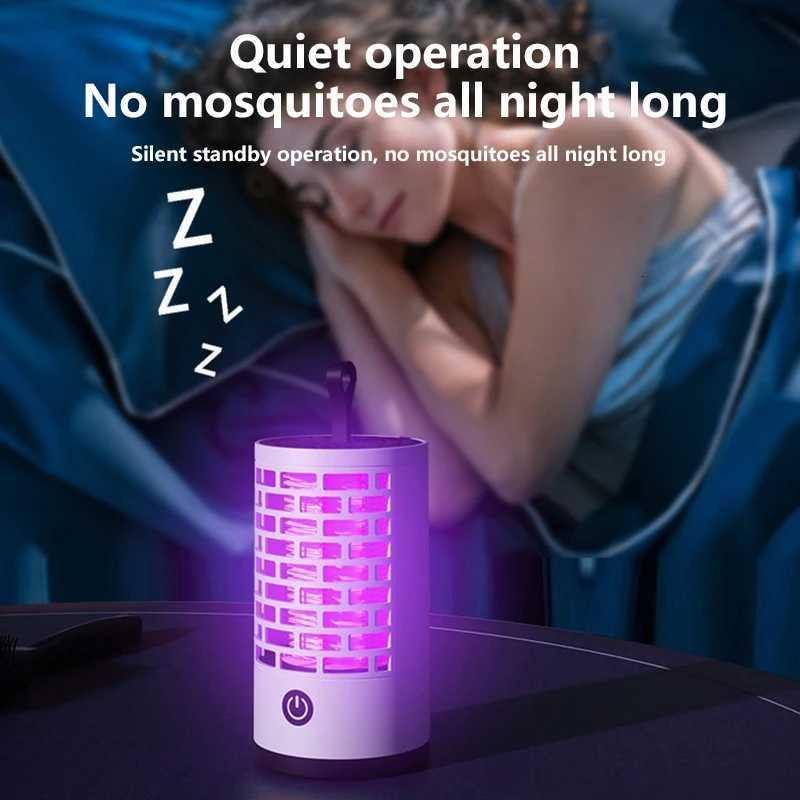 2026 New Portable Electric Mosquito Killer Lamp Rechargeable Household Electronic Mosquito Trap Safe Silent For Bedroom Camp H260313