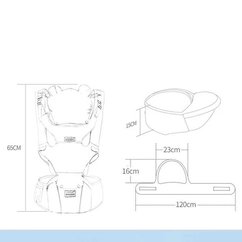 Baby Carrier Ergonomic Baby Hipseat Carrier Front Facing Kangaroo Baby Wrap Carrier Infant Sling Infant Hipseat Waist Baby Gear X260313