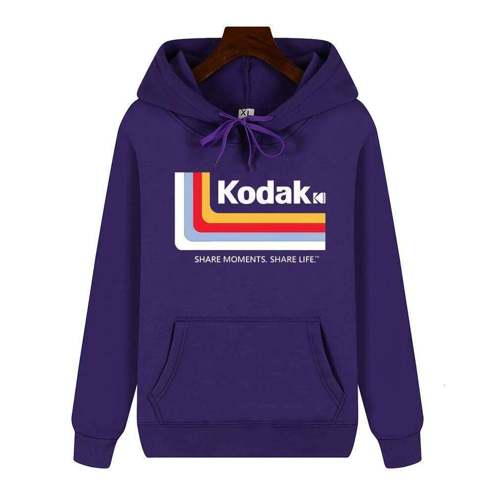 Kodak Brand Autumn/Winter Daily Outdoor Sports Leisure Warm Trend Y2K Print Men's Hoodie New Best-selling Street Jacket Clothing Z260314