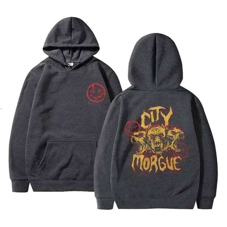 New rap city morgue hip-hop and women's fashionable casual sportswear brand hoodie men's streetwear hot item Z260314