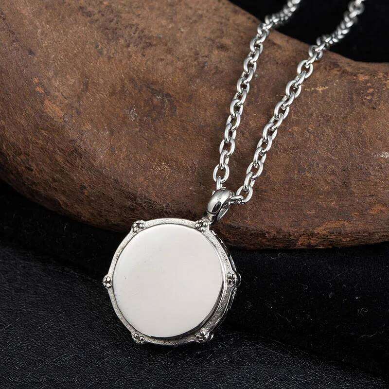Men Rockers Jazz Band Drum Necklace Drummers Snare Drums Stick Stainless Steel Pendant Chain Jewelry Gift H260312