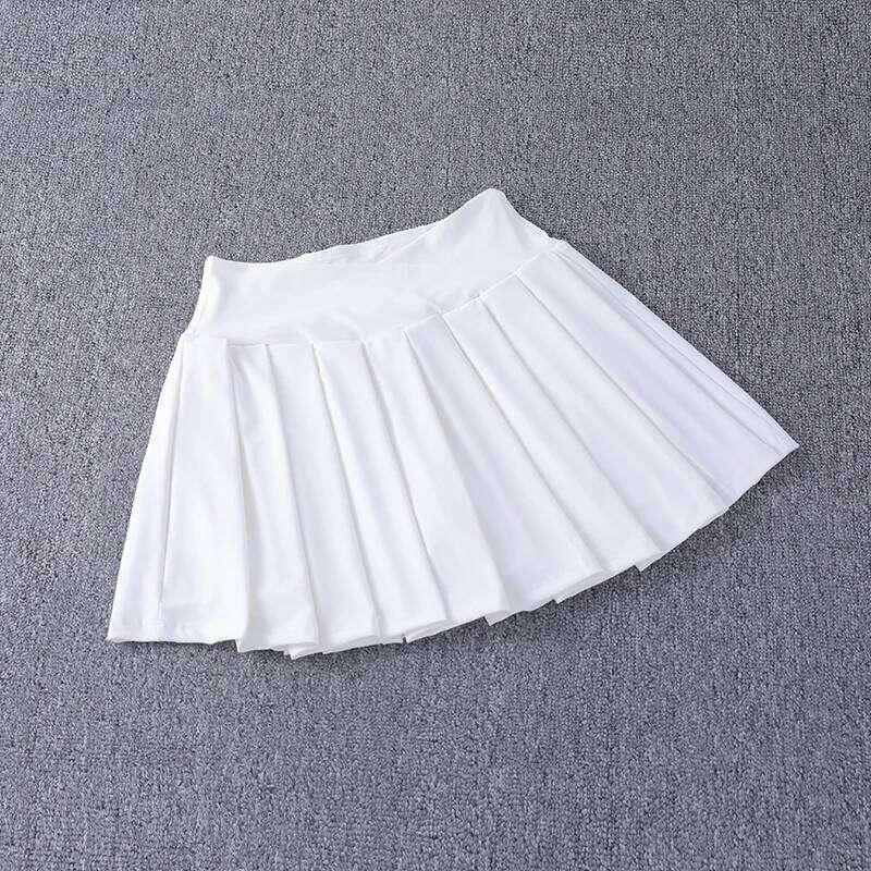 2024 New Best-Selling Pleated Nylon Spandex High Waisted Pocket With Anti Glare A-Line Sports Tennis Skirt Z260314
