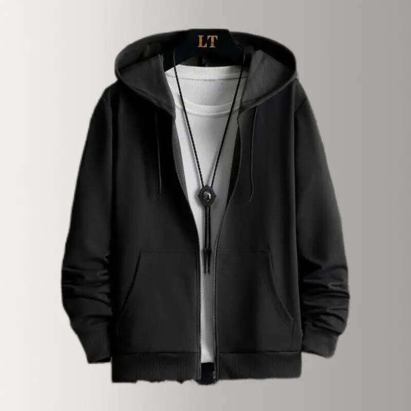 Winter Windproof Hoodie - Men's Sherpa Lined Sweatshirt Thermal Zip Up Outerwear Streetwear S-5XL 26Y0313