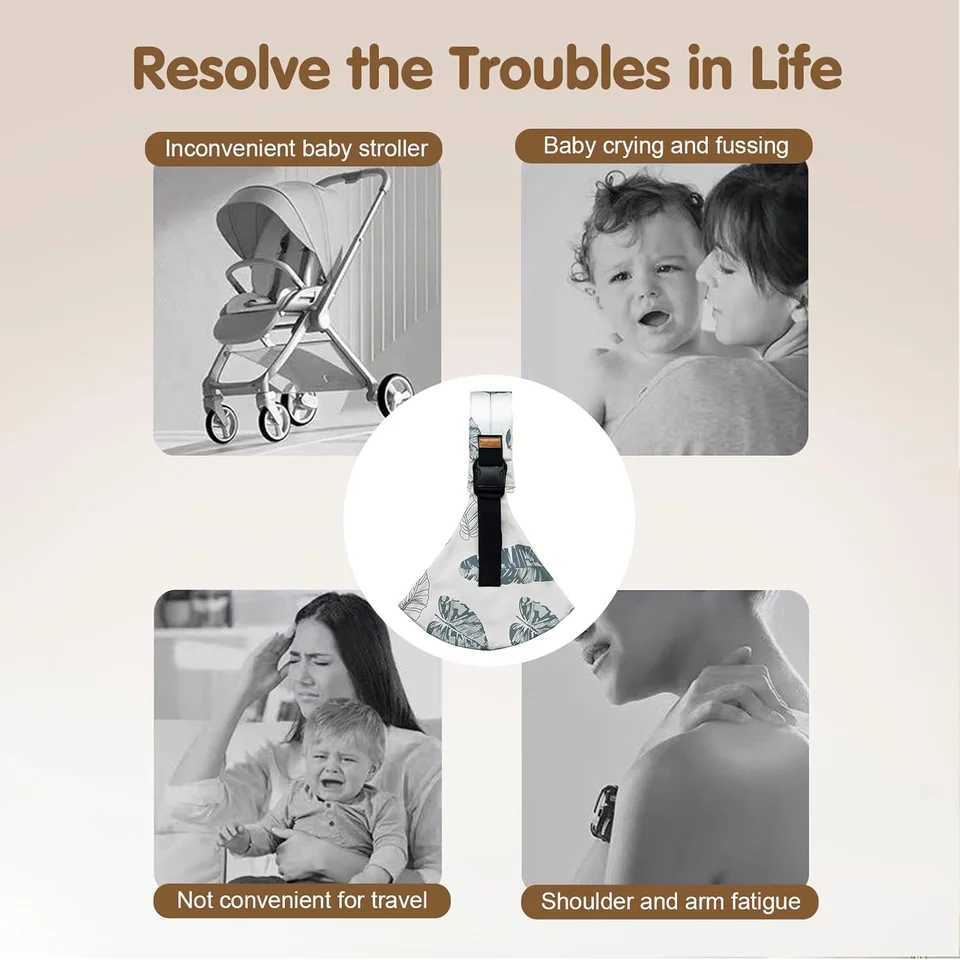 Baby Sling Carrier Toddler Carrier New Baby Sling Portable and Lightweight Sling Non-Slip Hip Seat Carrying 10-30lbs X260313