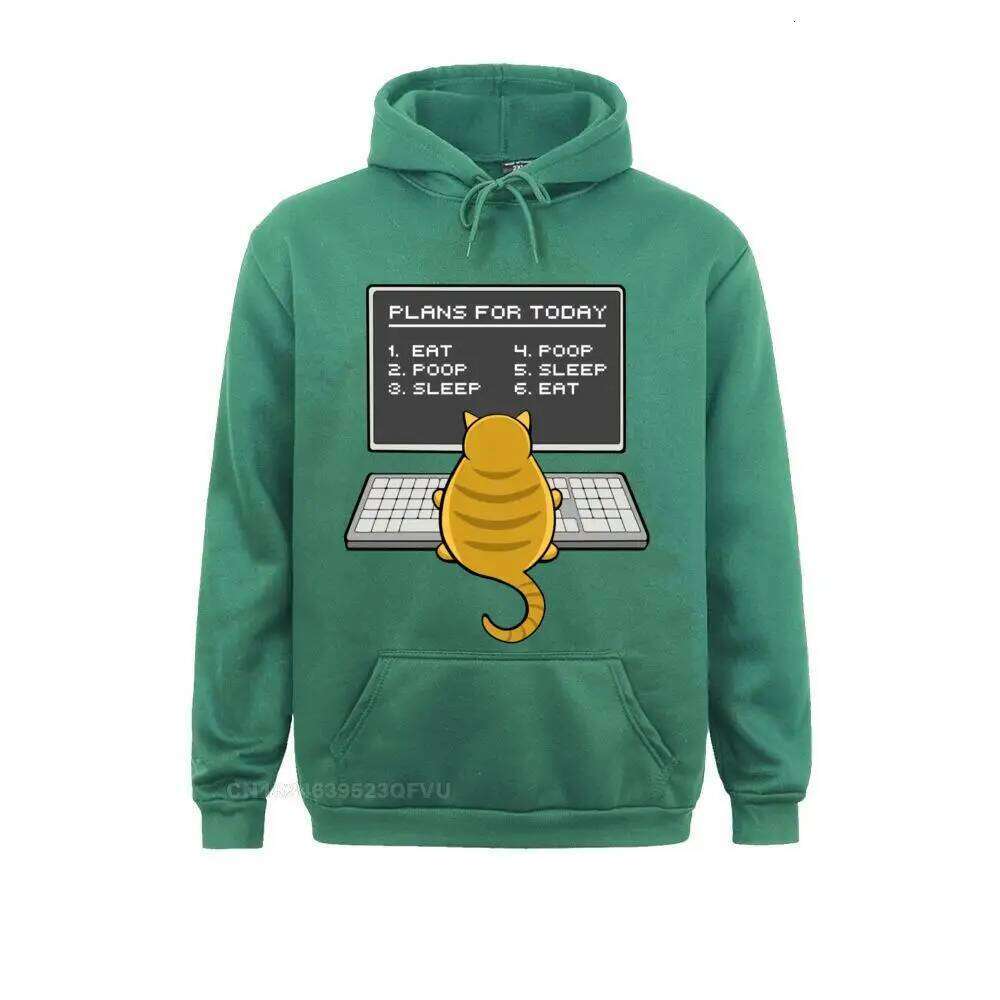 Cat Engineer Plans For Today Top It Computer Coder Programmer Normal Long Sleeve Men Anime Sweater Z260314