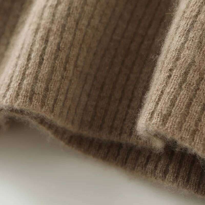 New 100% Merino Wool Knitted Hot Selling in Autumn and Winter Slimming Long Women's Dress Z260314