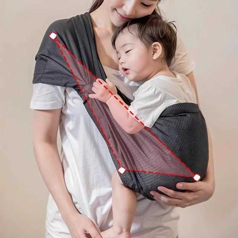 New Portable Baby Sling Front-carrying Portable Newborn Mini Sling Single-shoulder Baby Breathable Carrier X260313