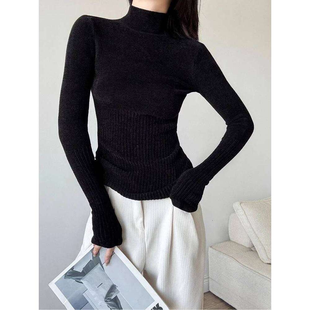 Slim Turtleneck Knit Sweater Women Fall Winter Long Sleeve Vintage Bottoming Pullovers Female Elegant Casual Harajuku Jumpers Z260313
