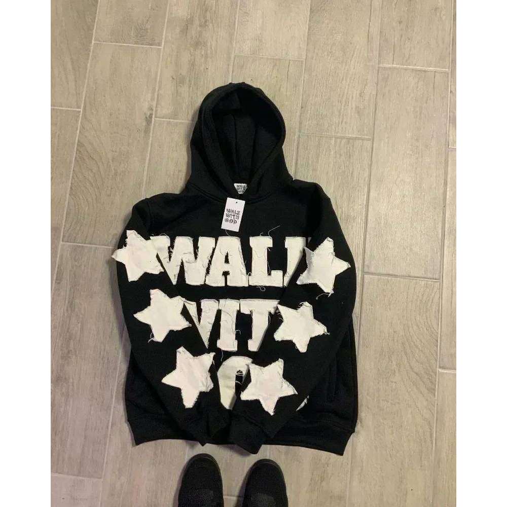 Y2K star patch embroidery oversized Harajuku New fashion women's Gothic hip-hop loose casual sports hoodie street wear Z260314